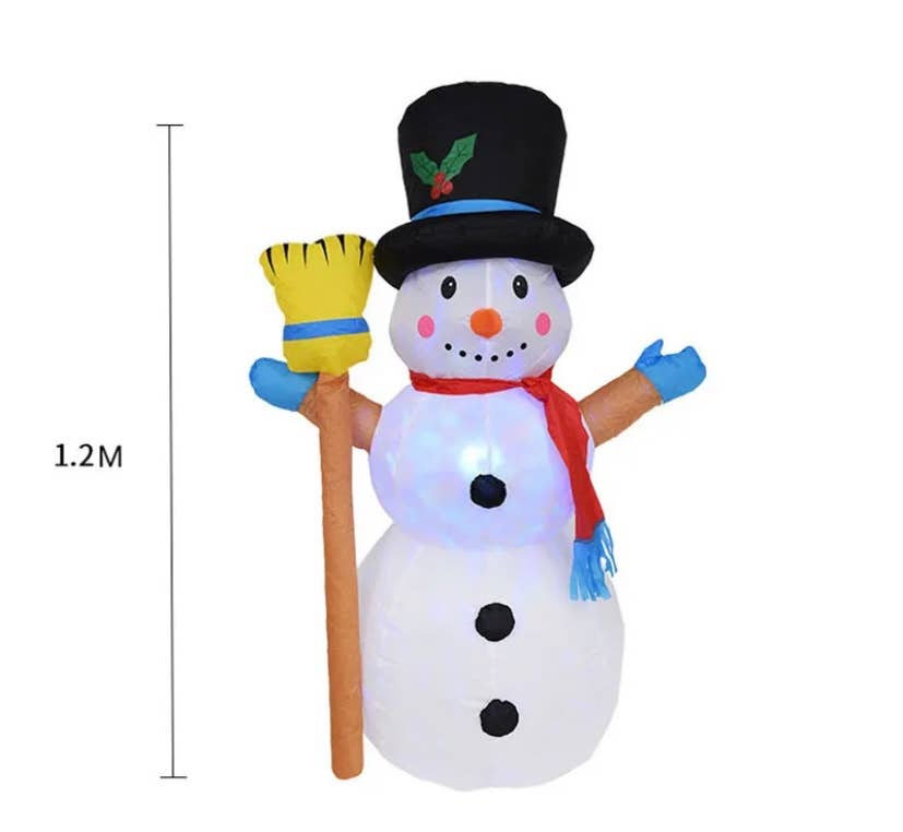 SugarQuoteMeNot LLC - Wholesale Christmas Decoration - Christmas Inflatables Collection: LED Jolly Snowman1
