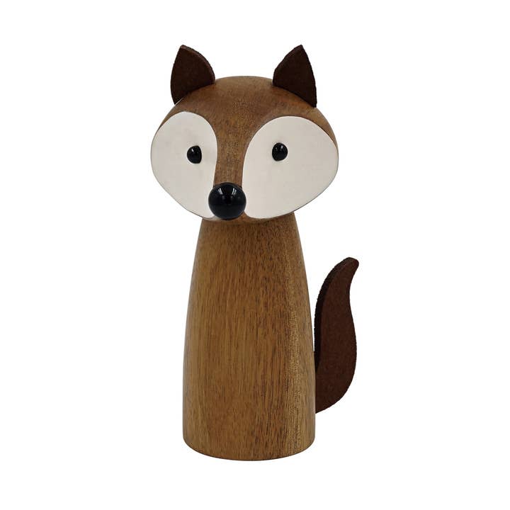 Wooden Fox Salt/Pepper Mill for wholesale by Peterson Housewares & Artwares