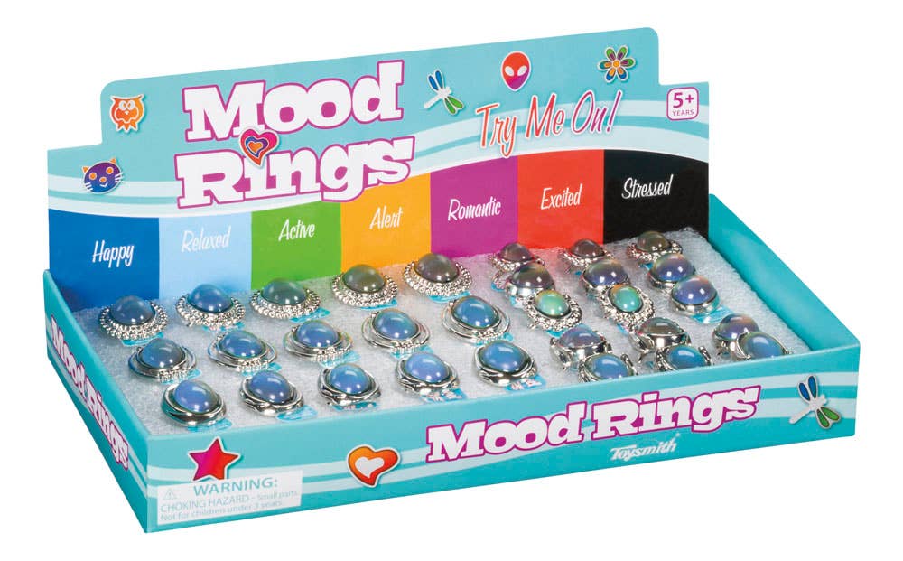 Toysmith - Wholesale Classic Toy - Kids - Jumbo Mood Ring, Assorted Styles
