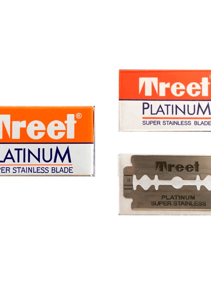 Treet Platinum Super Stainless mesjes doos van 10 stuks voor wholesale door sesioMWorld - M·O·I Professional