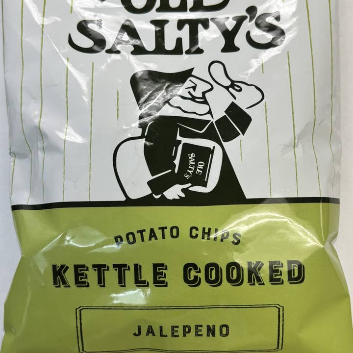 Ole Salty's - Venta al por mayor Patatas fritas - Patatas fritas cocidas en caldera con jalapeño de 1,25 oz