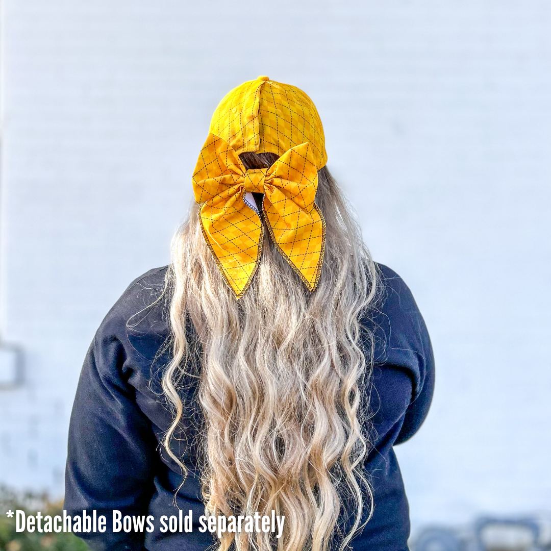 Red Sprite Hats - Wholesale Baseball Cap - Women's - Magical Baseball Caps + Detachable Bows, Hidden Ponytail Hat78