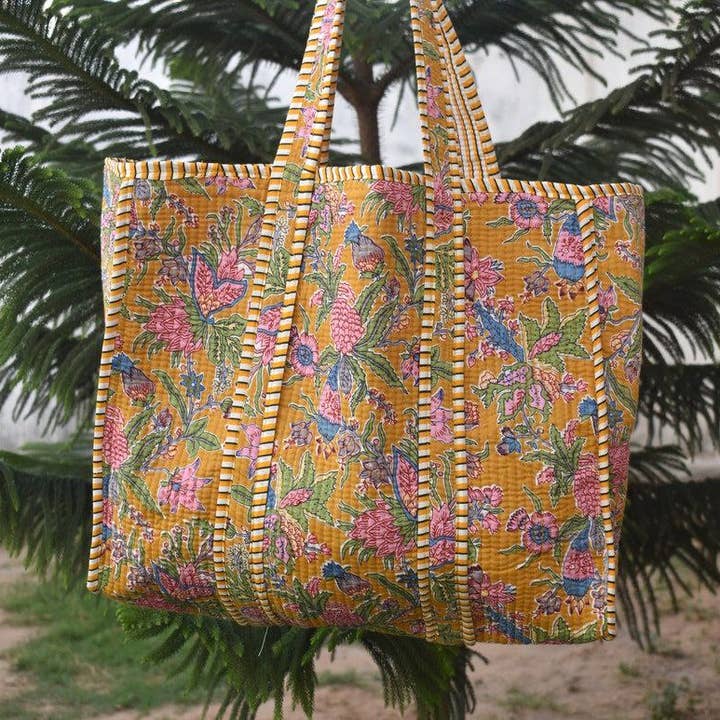 bhavnas boutique - Wholesale Tote Bag - Women's - Bags Quilting Hand Block Tote Handmade Bag Fashion Women Bag