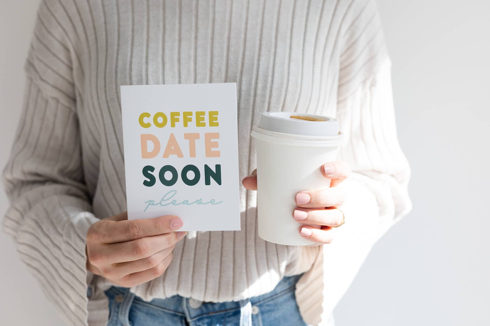 Joy Paper Co. - Wholesale Love Card - Coffee Date Soon Please Card1