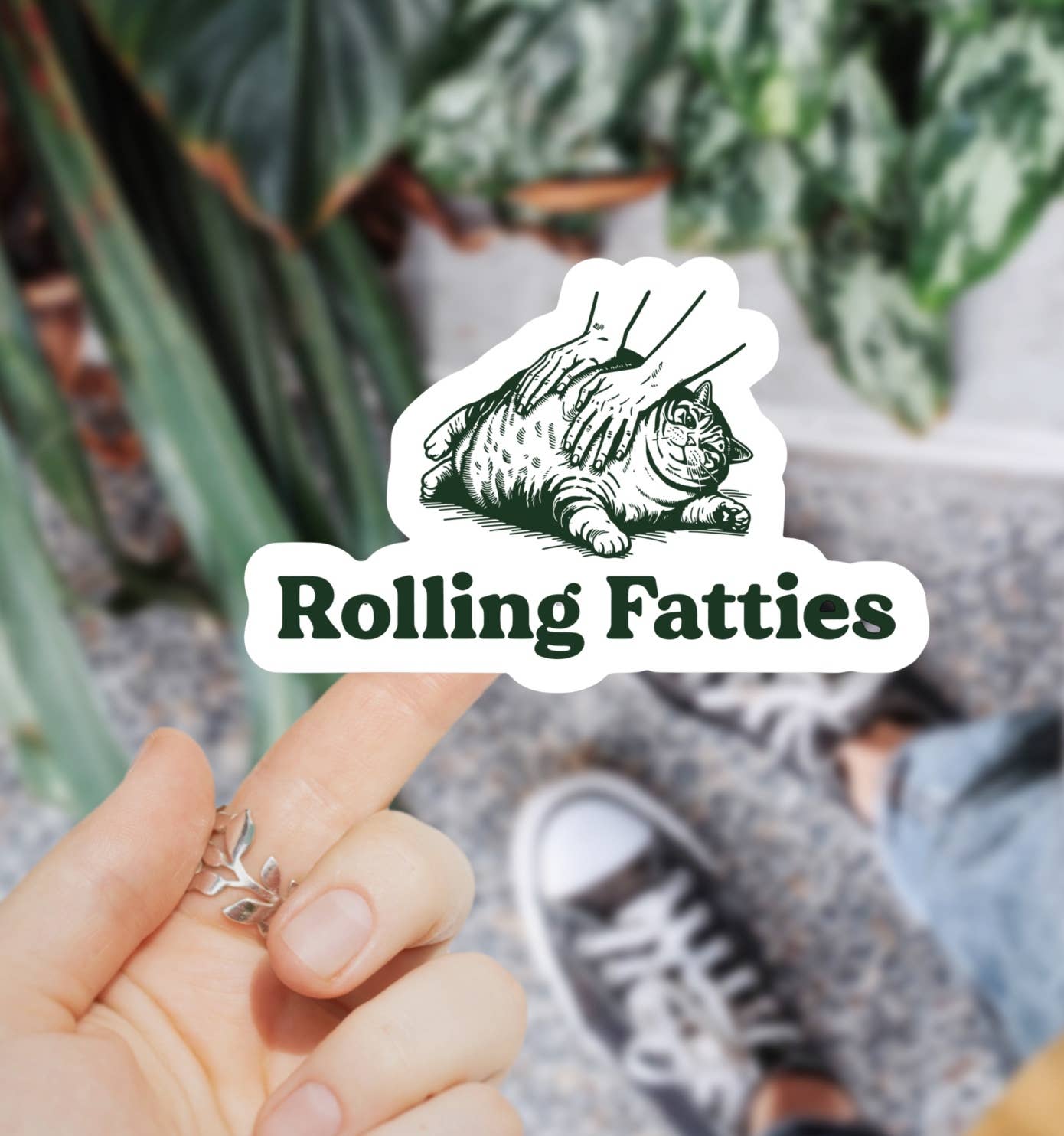 Ace the Pitmatian Co - Wholesale Sticker - Rolling Fatties Sticker1