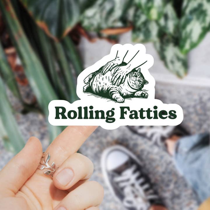 Ace the Pitmatian Co - Wholesale Sticker - Rolling Fatties Sticker1