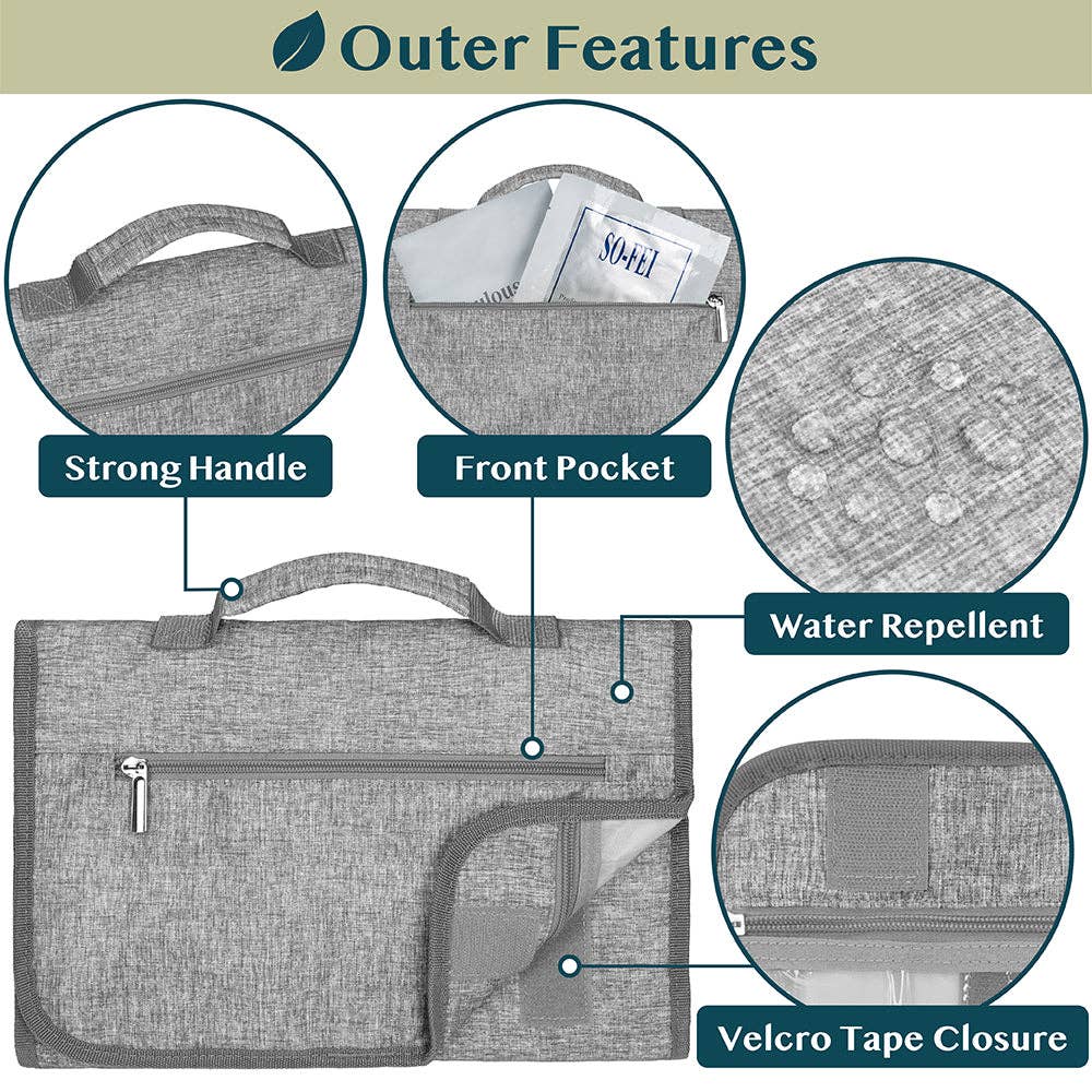 Pavilia - Wholesale Toiletry Bag - Unisex - Rollout Hanging Toiletry Organizer Bag24