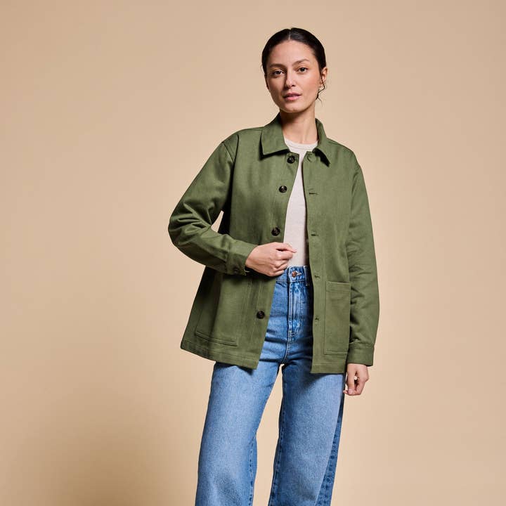 Marcel Olive Mixed Jacket and other Purchase Wholesale accessori moda mare. Free Returns & Net 60 Terms on Faire trending on Faire.
