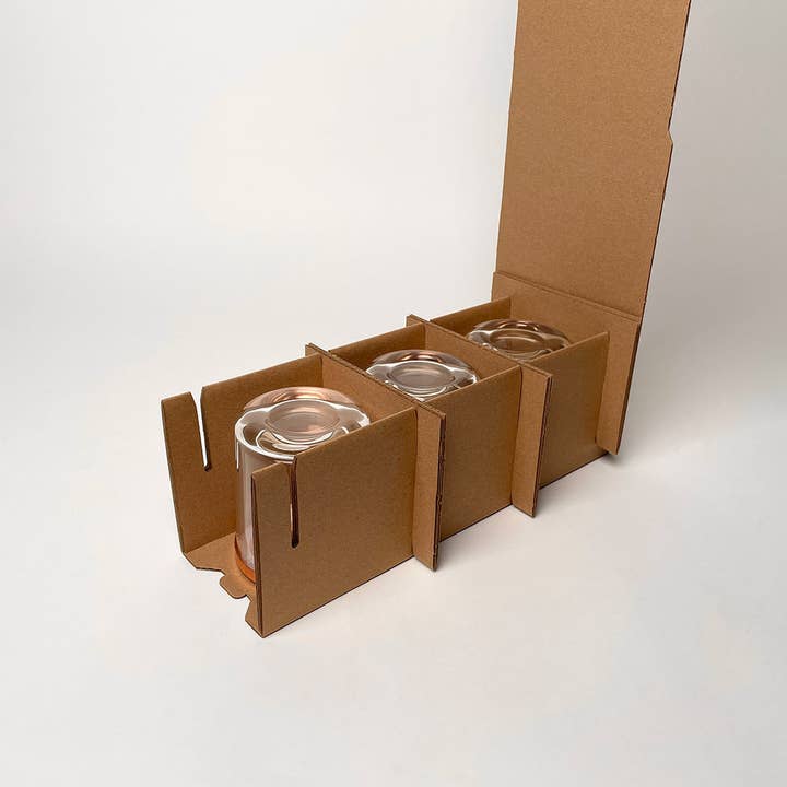 Flush Packaging - Wholesale Gift Box - 12 oz Aura 3-Pack Shipping Box™2