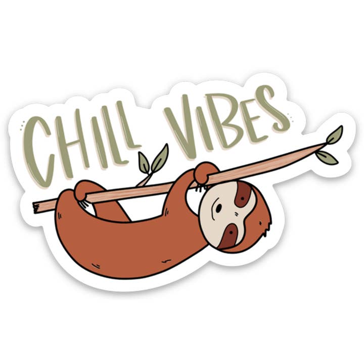 Pegatina de perezoso bebé para venta al por mayor de The Doodle Shop