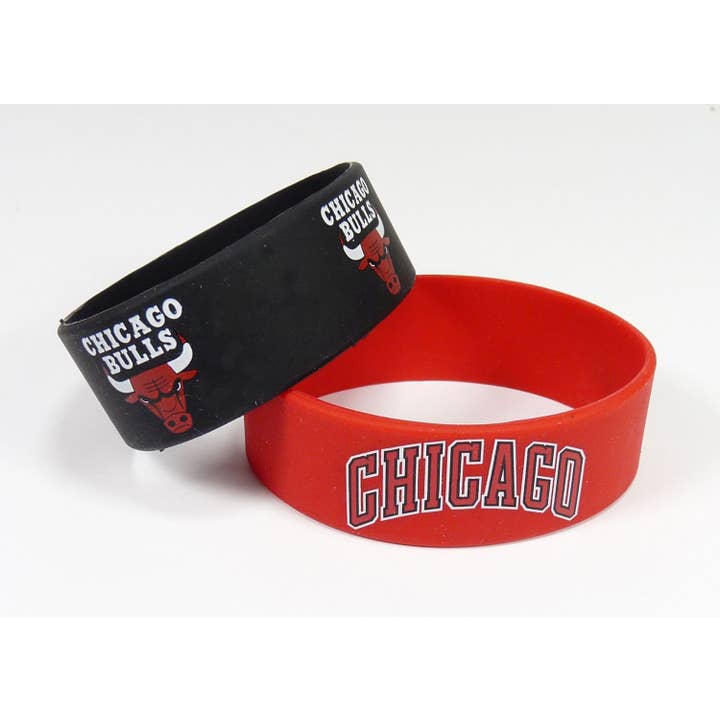 Aminco USA - Vente Bijou – homme - Bracelet large NBA Chicago Bulls, paquet de 21
