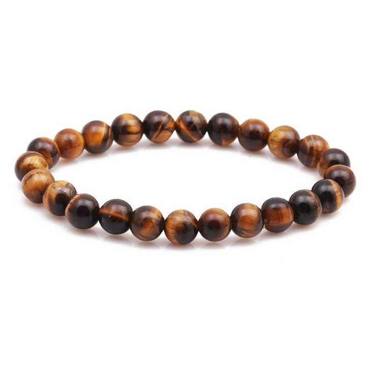 Tiger eye bracelet South Africa A (5-6mm beads) for wholesale by La Boîte à Cailloux