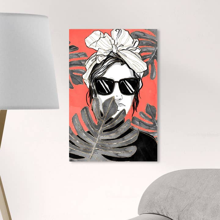 Arte em tela da folha escondida do Wynwood Studio por atacado de The Oliver Gal Artist