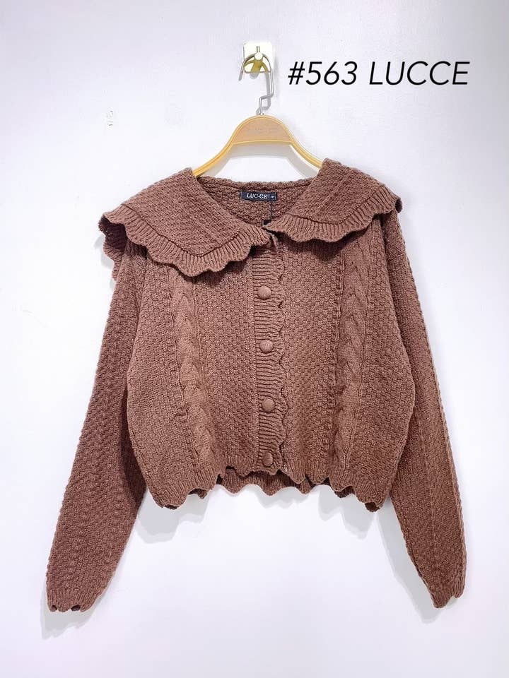 LUCCE - Wholesale Cardigan - Women's - Chunky knit cardigan - 5631