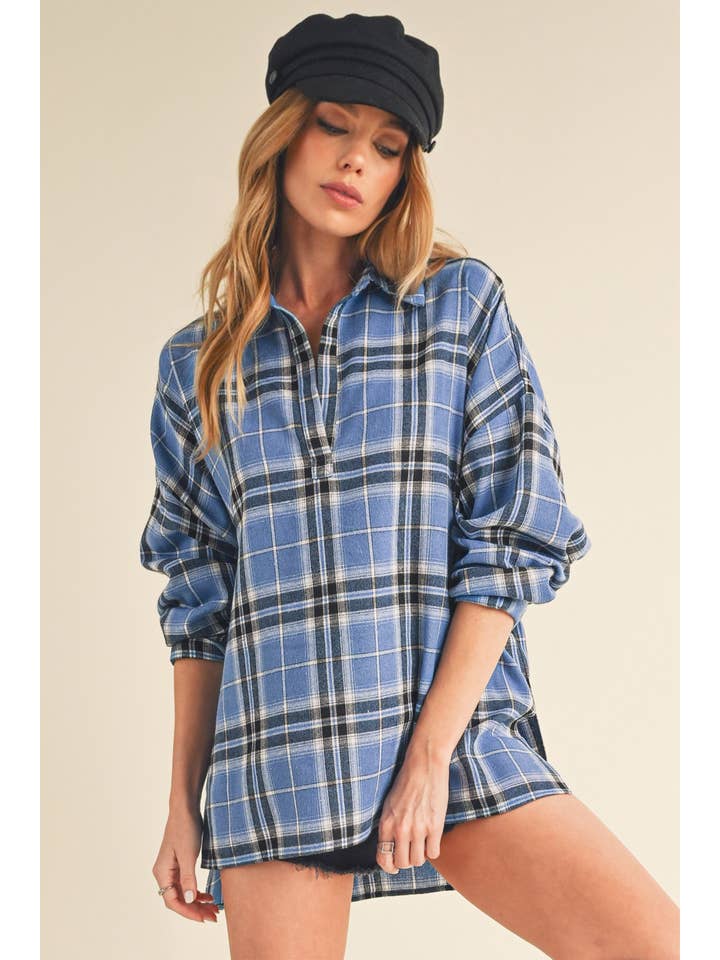 AEMI + CO - Wholesale Button Down Shirt - Women's - 8208CN Tamra Shirt 117