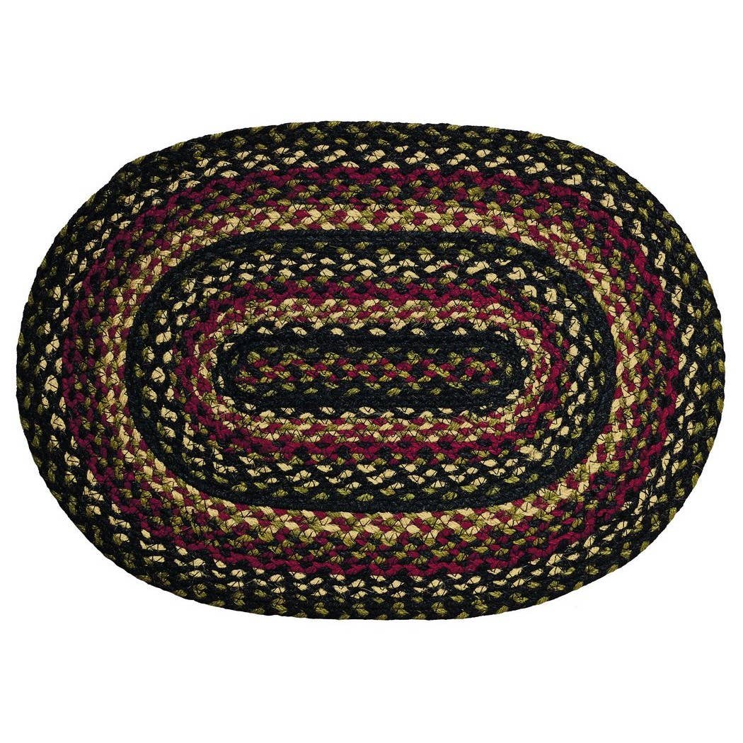 IHF HOME DECOR/IHF RUGS – Großhandel Teppichvorleger – Tartan geflochtener Jute-Teppich und Tischset Kollektion BR-2198