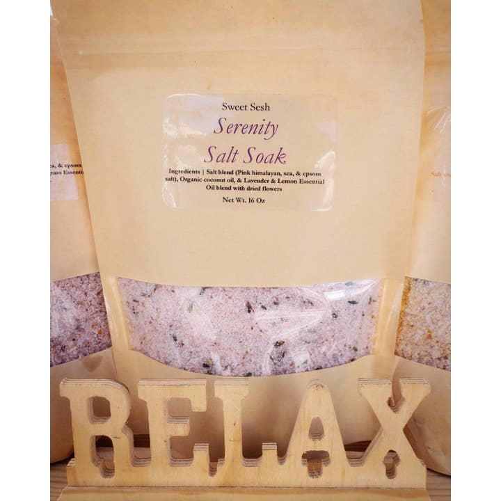 Serenity Salt Soak for wholesale by Sweet Sesh
