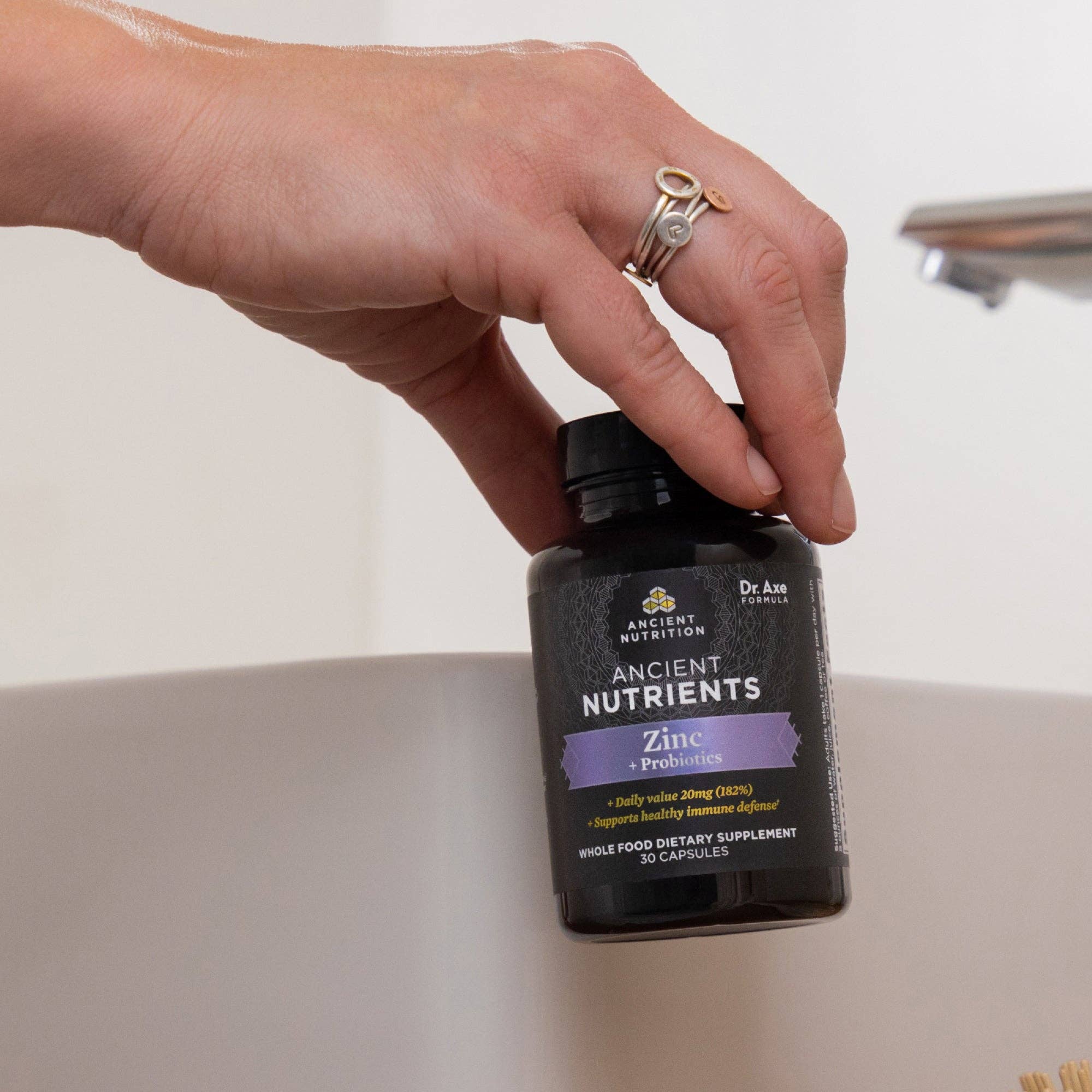 Black Ancient Nutrients Zinc + Probiotics | Capsules (30 Capsules) for wholesale on Faire3