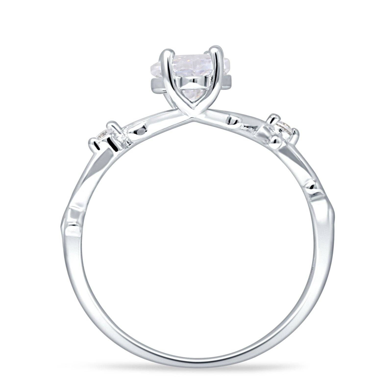 Cubic Zirconia Marquise Split Shank Infinity Snoet Ring Cubic Zirconia for engroshandel på Faire2