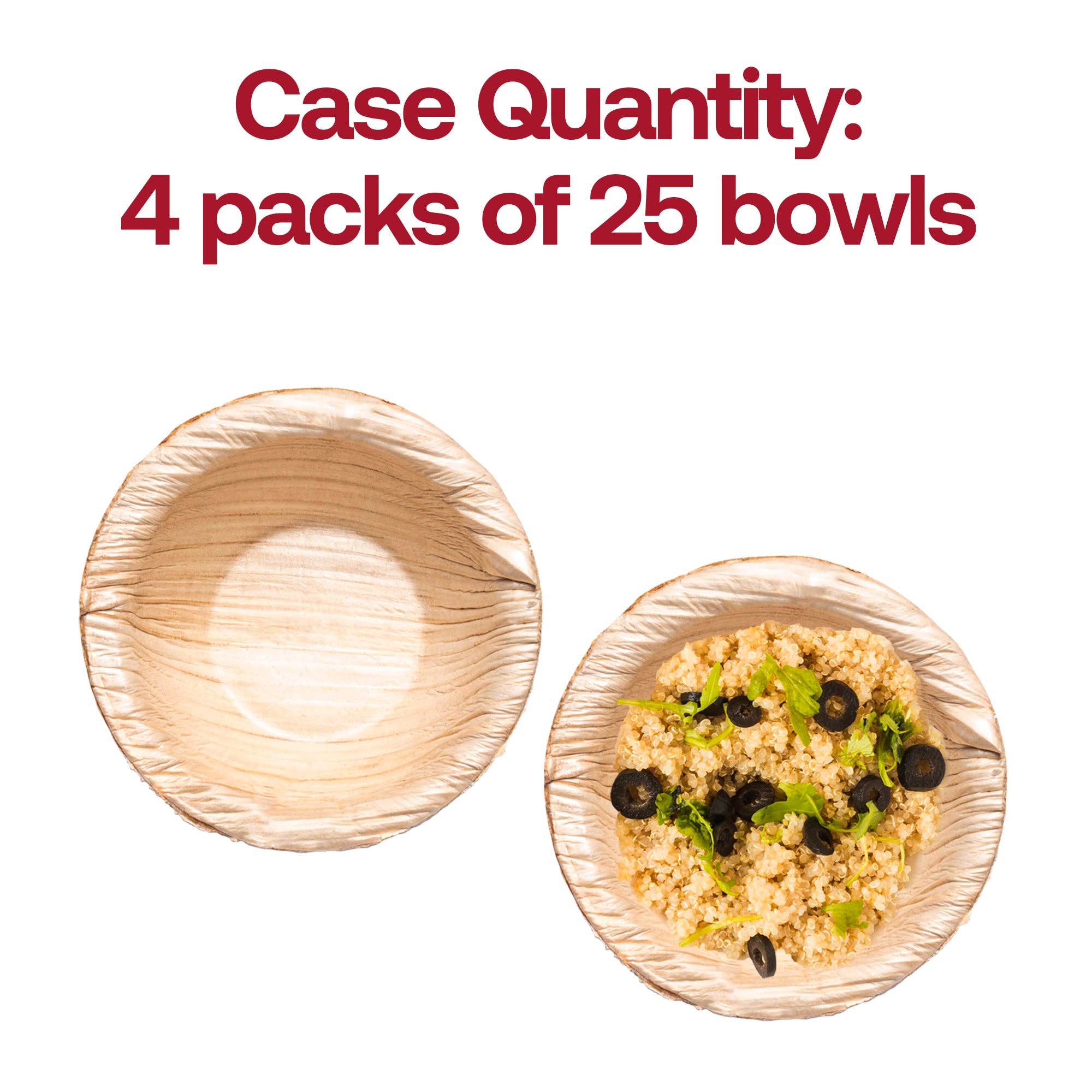 Smarty had a Party - Wholesale Disposable Plate - 2.5" Round Palm Leaf Eco Friendly Mini Dip Bowls - 100 pcs3