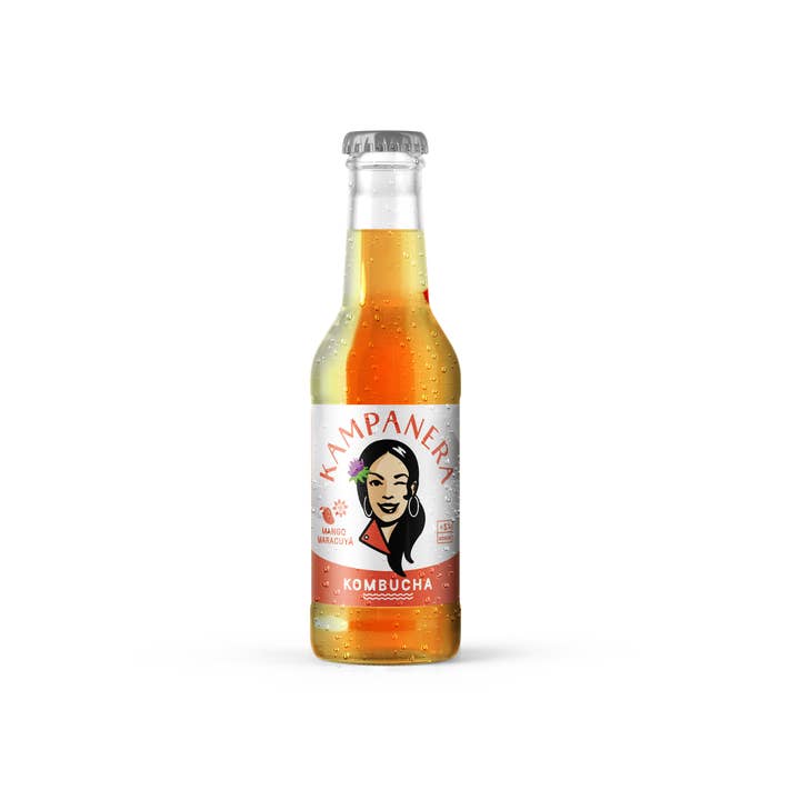KAMPANERA - Wholesale Kombucha - Mango and Passion Fruit Kombucha - natural tea soda