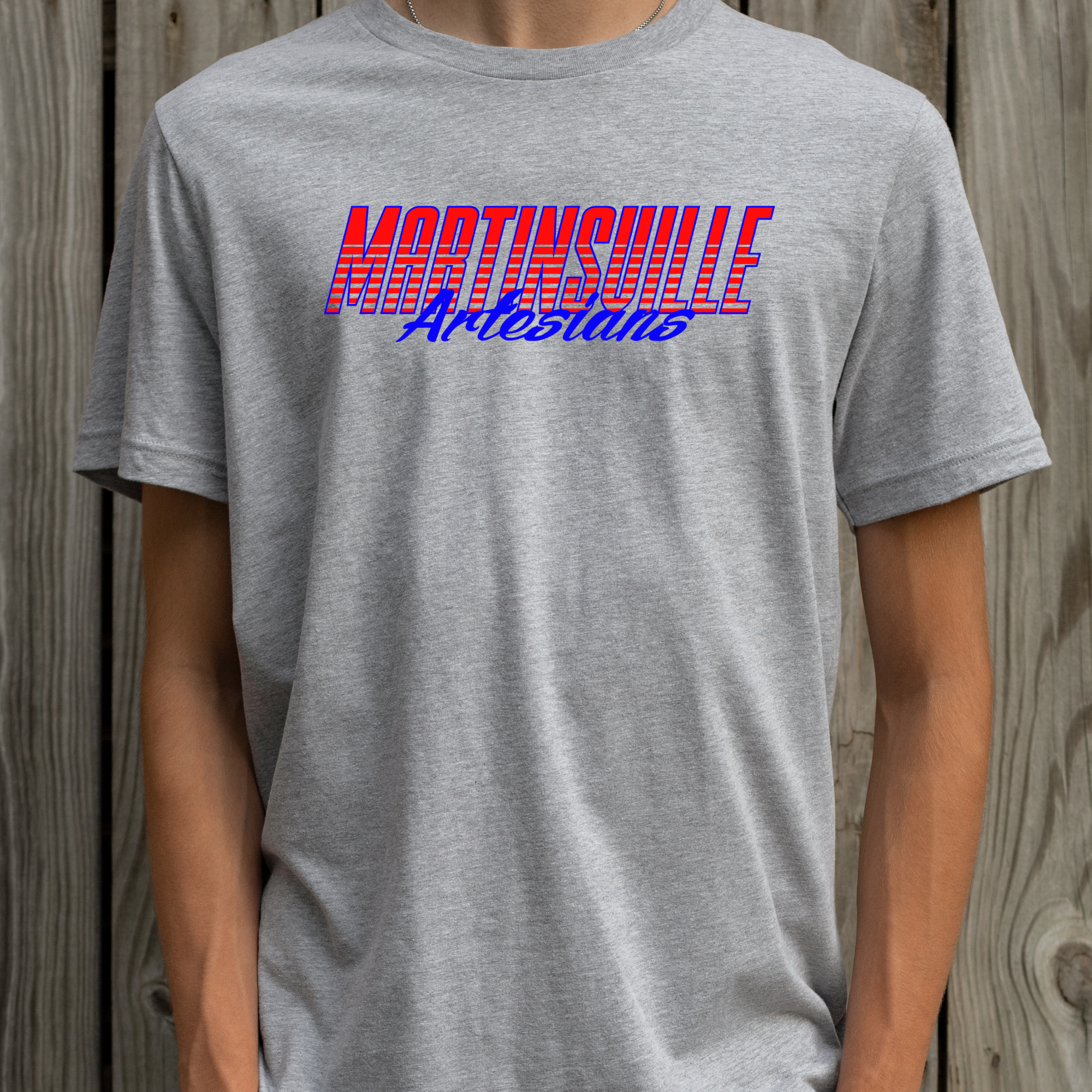 222 PARKSIDE – Engroshandel Grafisk t-shirt - Unisex – Skræddersyet retro skolegrafisk t-shirt med linjer2