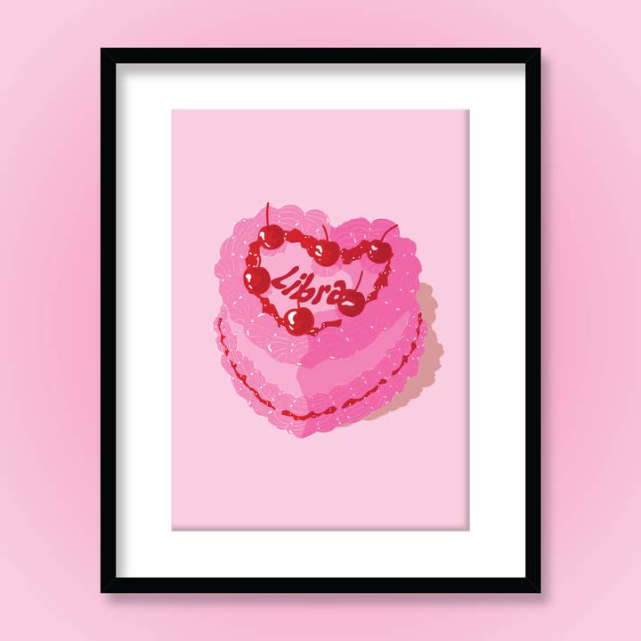 Ruby Roller Art - Wholesale Kunstprint - Esthetische harttaart met kersen sterrenbeeld kunstprint23