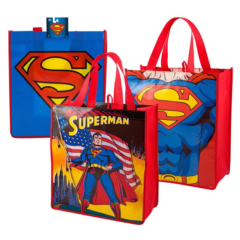 Deluxe Import Trading - Venta al por mayor Bolsa grande - Unisex - Bolso Grande DC Superman 3 Surtidos0