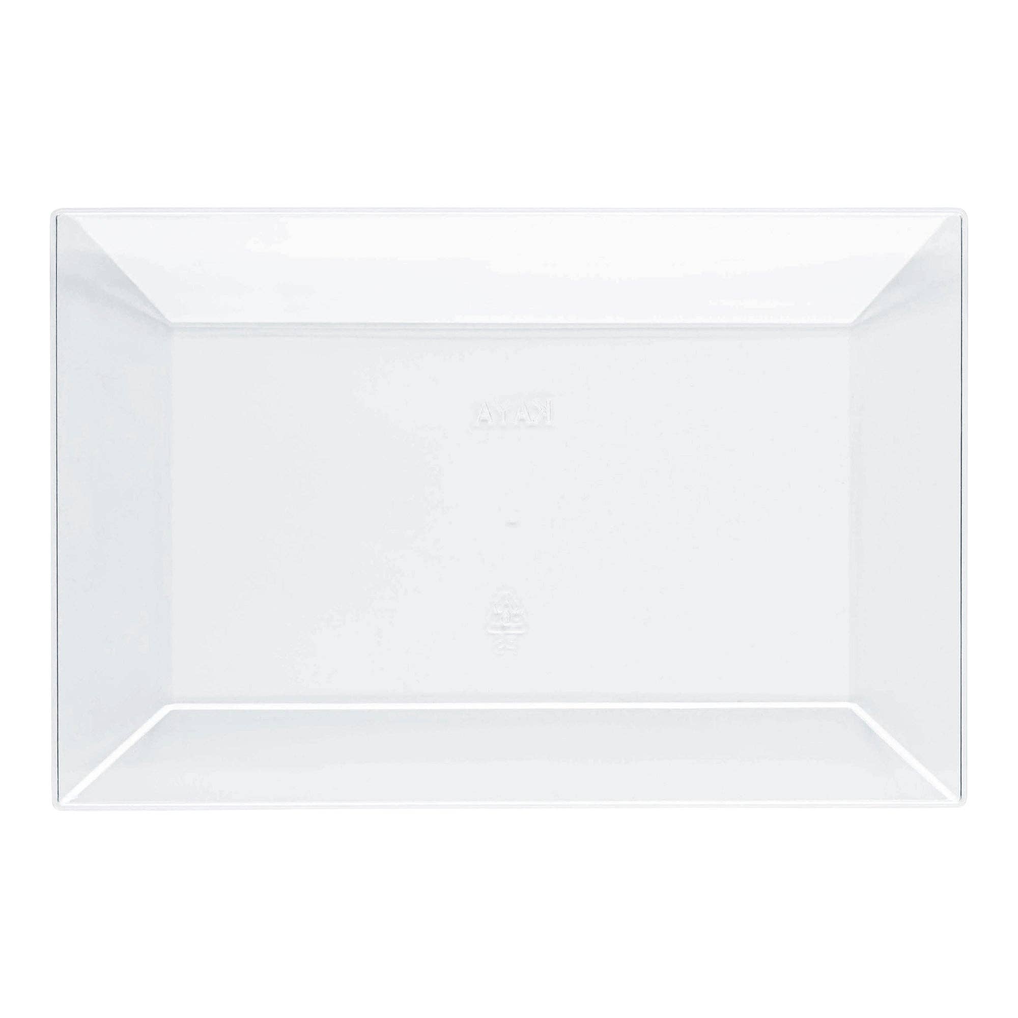 Smarty had a Party - Wholesale Kartonnen bordje - 5,5" x 8,5" Transparante Plastic Dessertborden - 120 stuks0