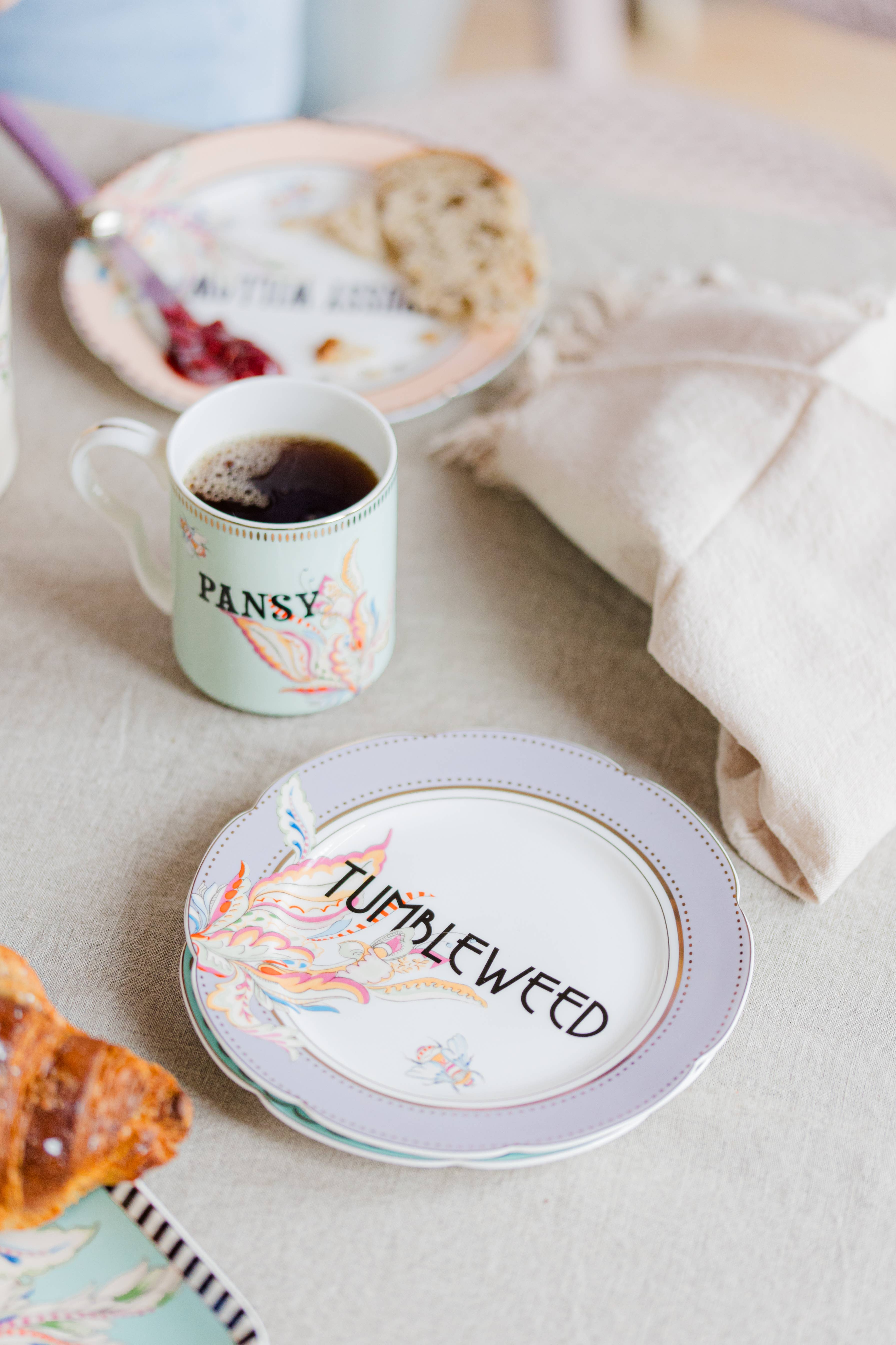 Yvonne Ellen - Wholesale Dinner Plate - Yvonne Ellen Floral Tea Plates (set Of 4)5