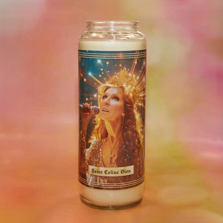 Celine Dion candle for wholesale by Icon Maniacs