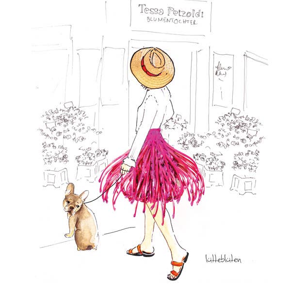 Lütteblüten - Wholesale Everyday Greeting Card - Flower Daughter - Envelope Card1