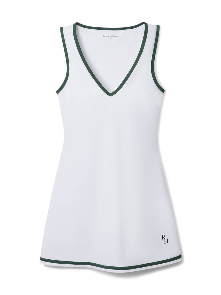 Recreational Habits - Wholesale Athletic Dress - Women's - Chris Tennis Dress In White