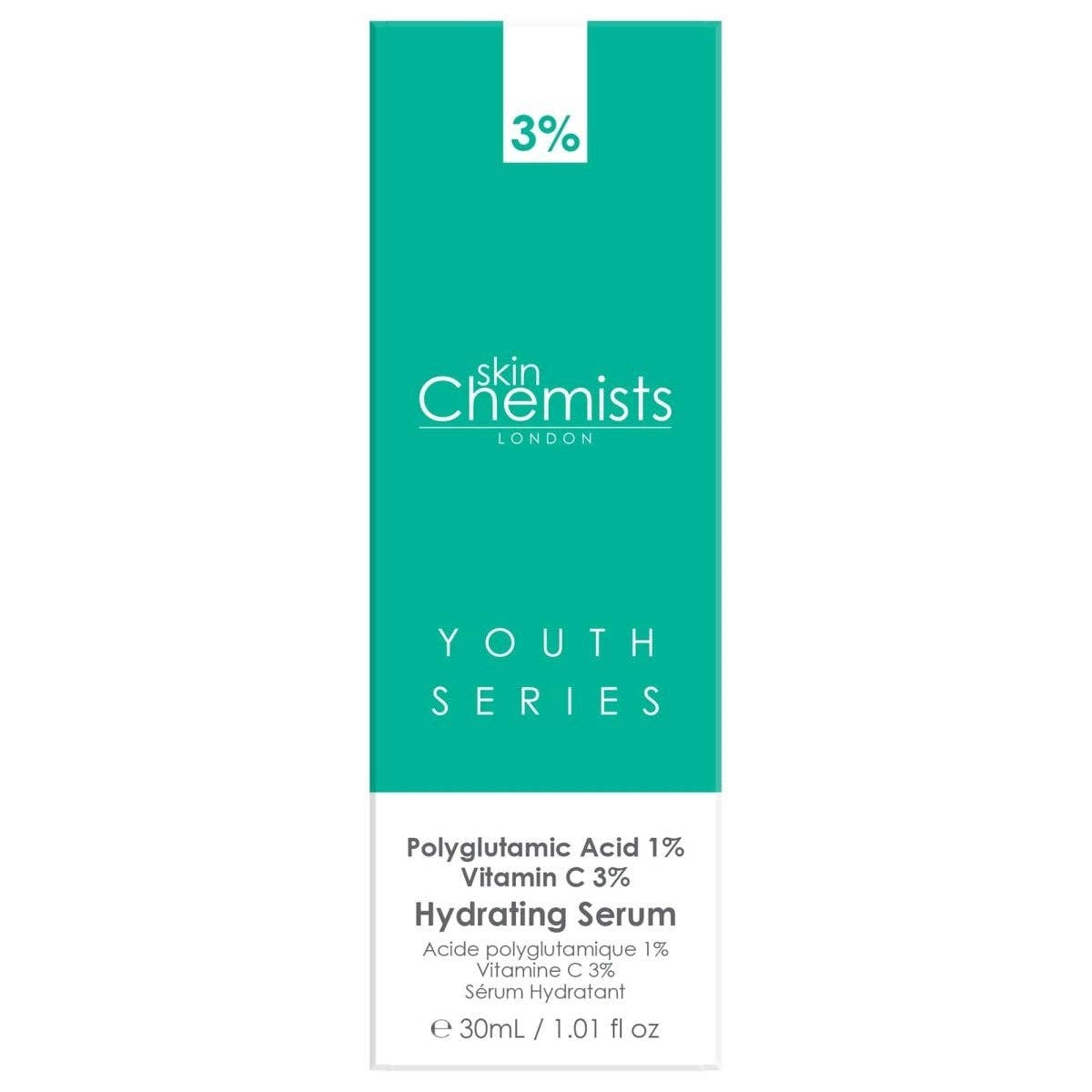 skinChemists | Anti-Ageing Skincare – wholesale Facial serum/concentrate – Hydrating Serum Polyglutamic Acid 1%, Vitamin C 3% 30ml2