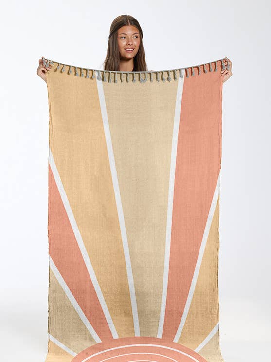 Toalla de playa Brighter Days Peshtemal para venta al por mayor de Supasoft Apparel