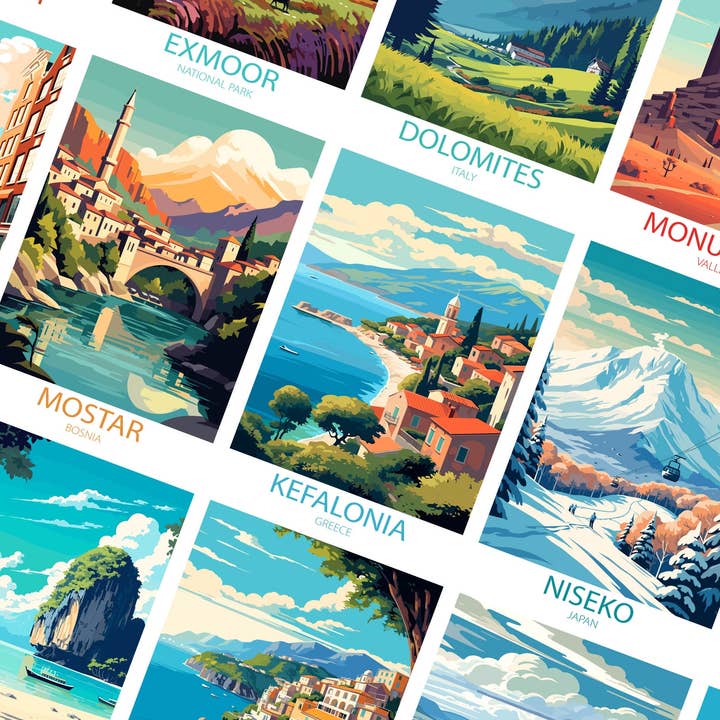 Vintage Travel Posters Location Prints for wholesale by House of Binky