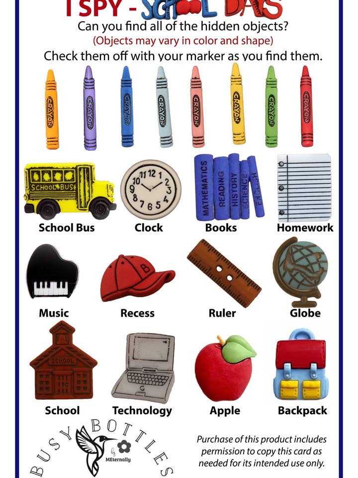 Dementia Friendly Memory Play - School Days Bottle for wholesale by MEternally