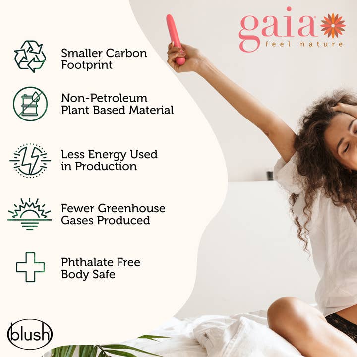 Blush - Wholesale Sex Toy - Gaia Eco - Earth Friendly - Powerful Classic Vibrator