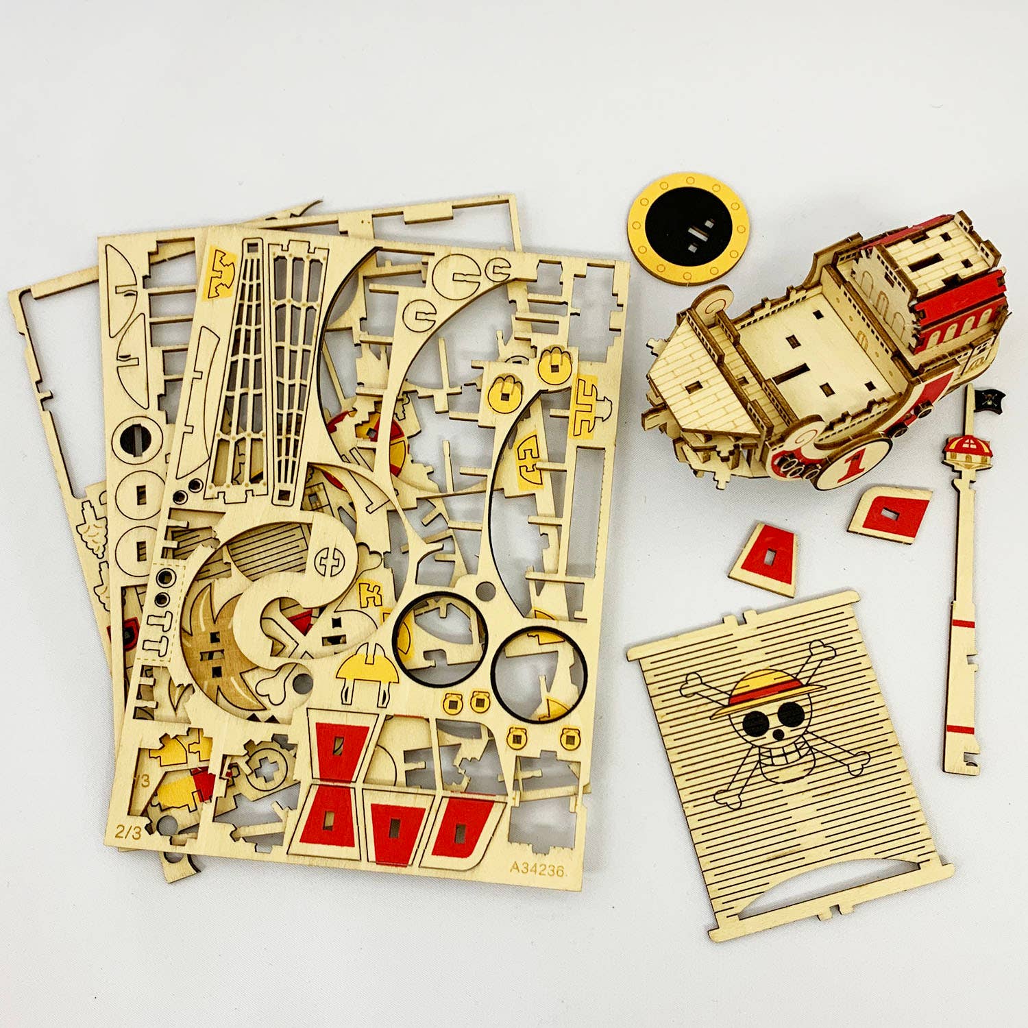 Magnote - Wholesale DIY Craft Kit - wa-gu-mi One Piece Thousand Sunny Ship Model Wooden 3D Puzzl2