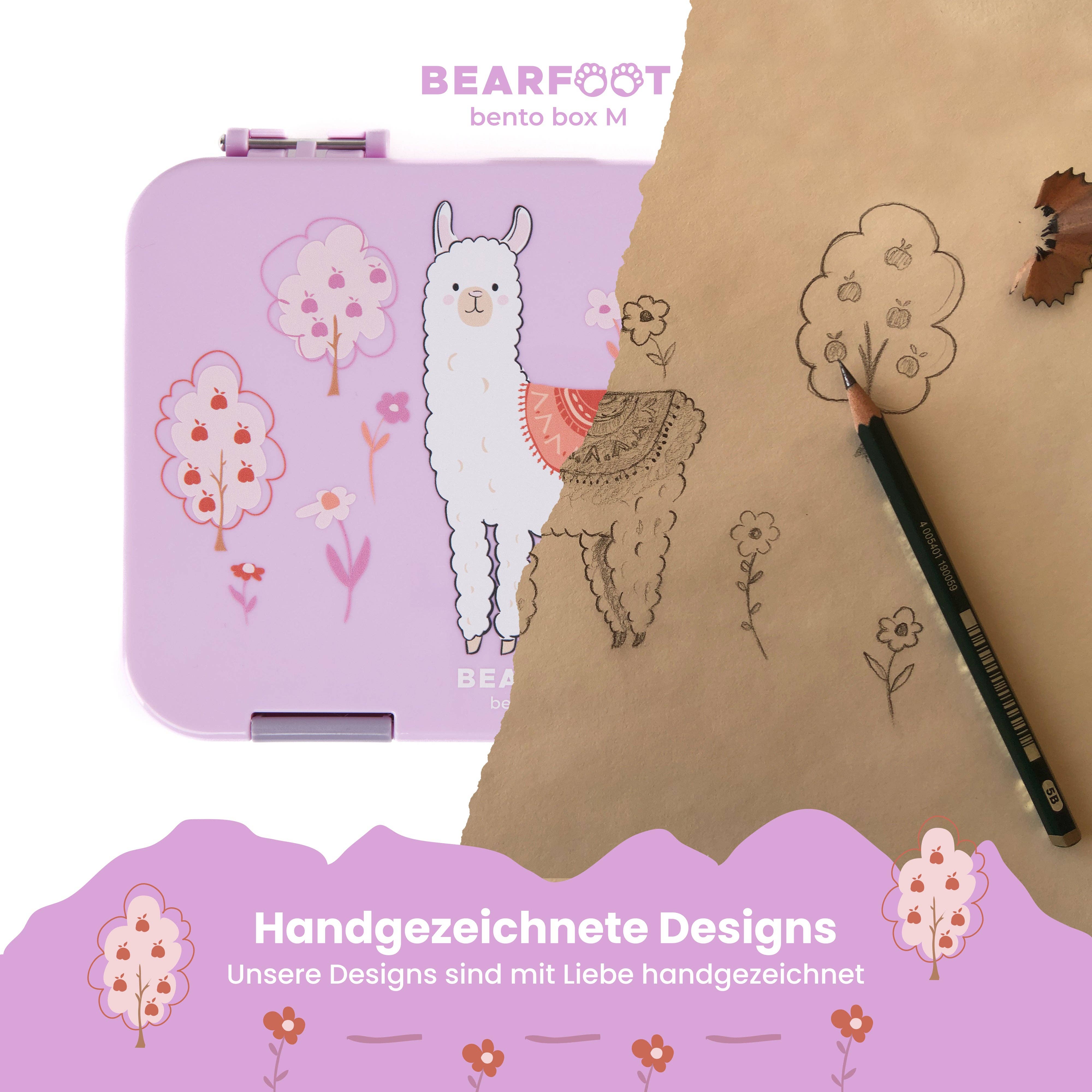 BEARFOOT - Wholesale Lunch Bag/Box - Kids - Children's lunch box with compartments, lunch box, bento box - Lama1