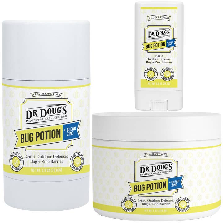 Bug Potion + Clear Zinc for wholesale by Dr. Doug's Miracle Balms