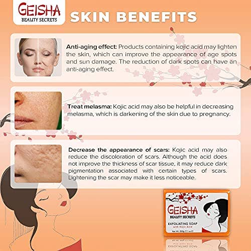 Mitchell Brands - Wholesale Bar Soap - Geisha Beauty Secrets Exfoliating Soap with Kojic Acid - 200g / 7.1 oz6