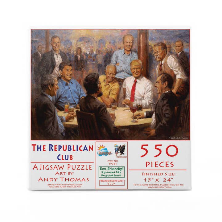 SunsOut - Wholesale Puzzle - Adult - 1359 The Republican Club 550 pc Puzzle2