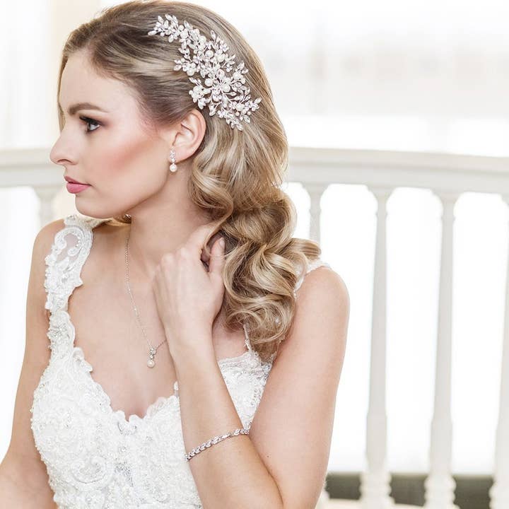 allureweddingjewelry - Wholesale Hair Clip - Women's - Aurora Large Crystal Comb7