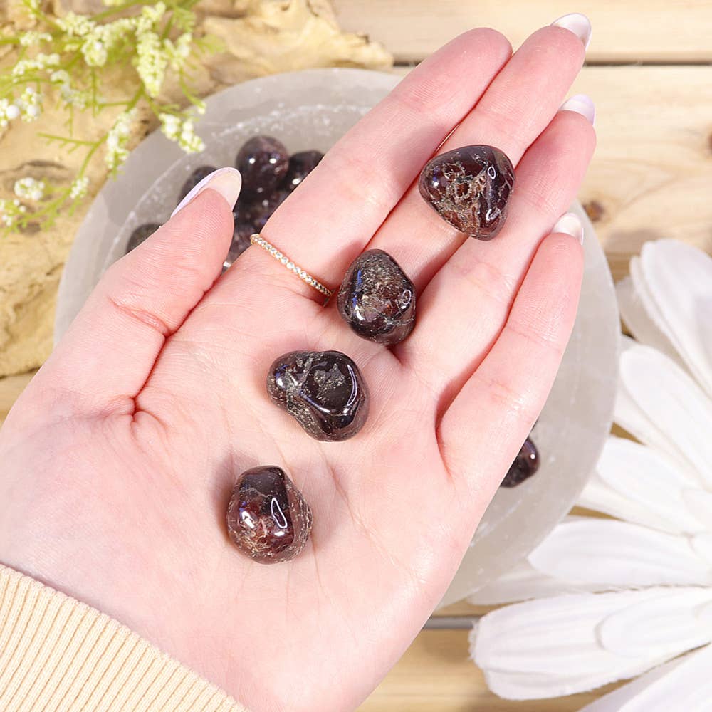 Natures Artifacts Inc - Wholesale Spiritual Stone/Crystal - 1 lb Garnet Tumbled Stones2