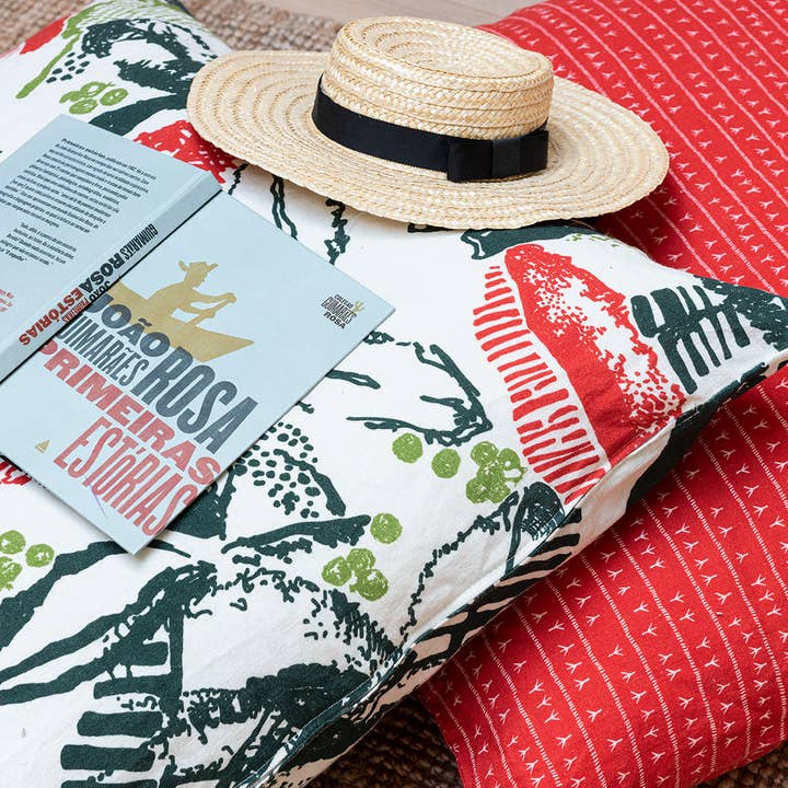 Cojín cuadrado 80x80 - patrón RECANTO para venta al por mayor de Sabiá