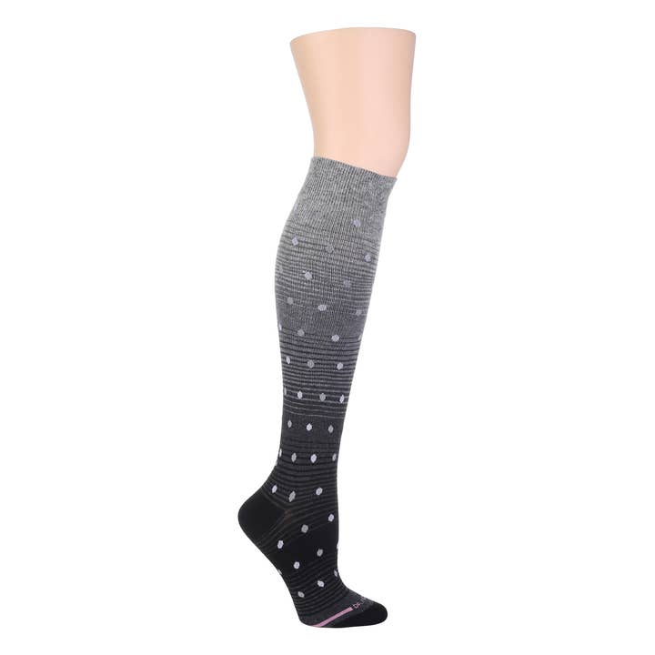 Ombre with Dots | Knee-High Compression Socks For Women for wholesale by Dr. Motion