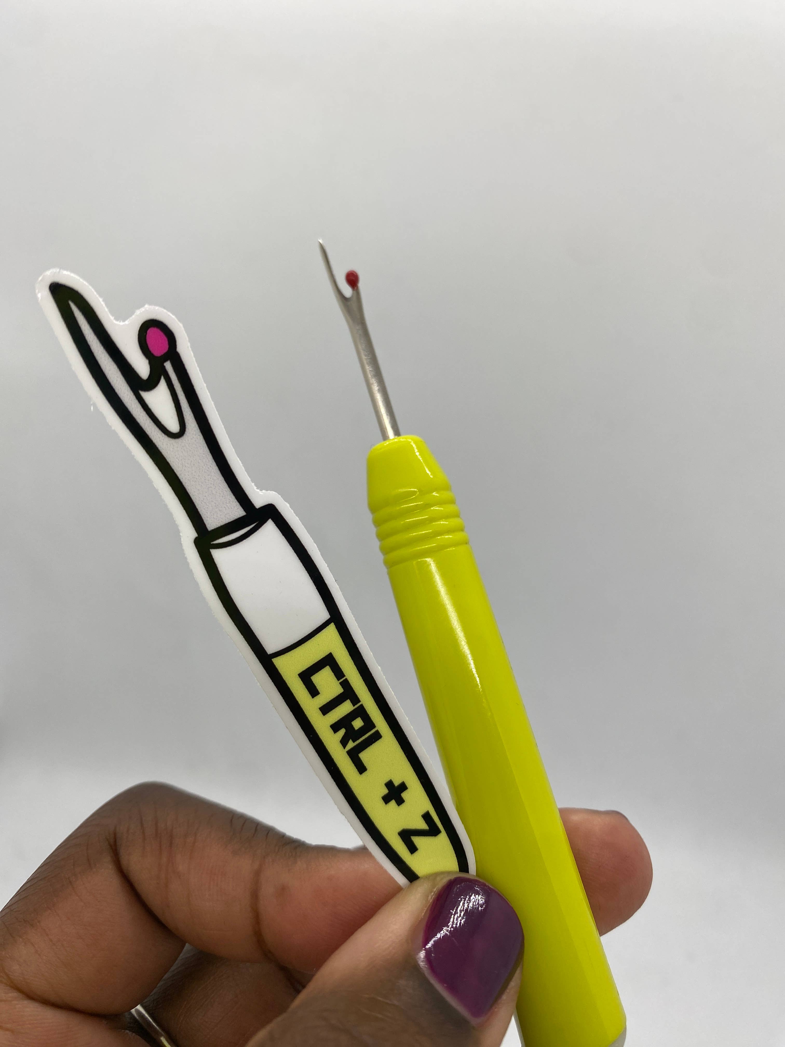 Zipped & Printed - Wholesale Sticker - Undo Seam Ripper Sewing or Quilting Sticker (CTRL + Z)4