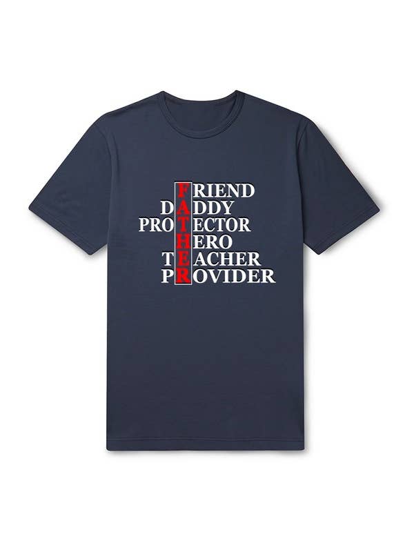 DOTCOM - Wholesale Screen Printed T-Shirt - Men's - Father Graphic Plus Mens Tee3