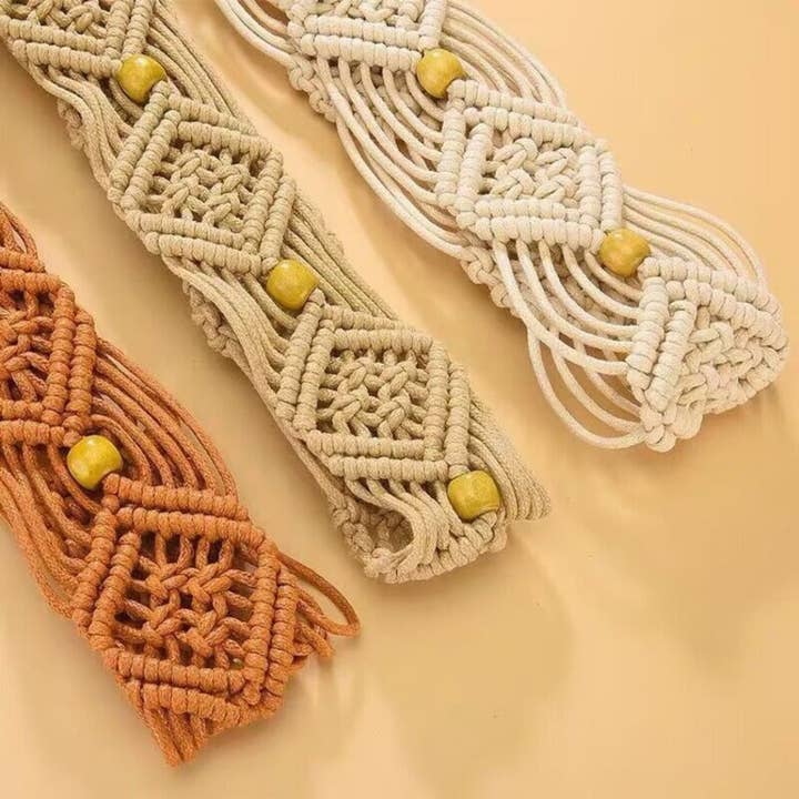 Funkyrel® Atzbranding Limited – wholesale Belt – Women's – Beco - Hollow Knitted Tassel Belt4